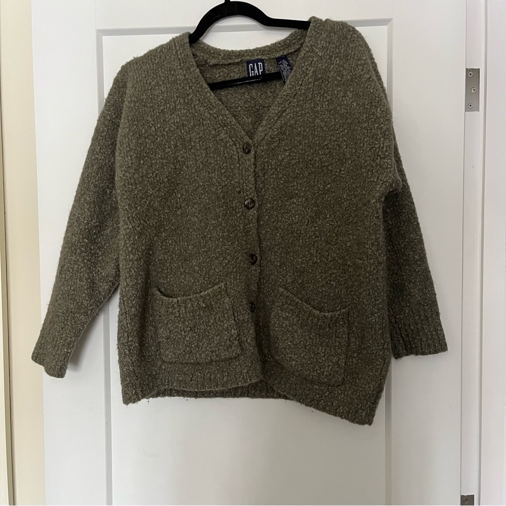 GAP Olive Green Women's Cardigan Sweater
